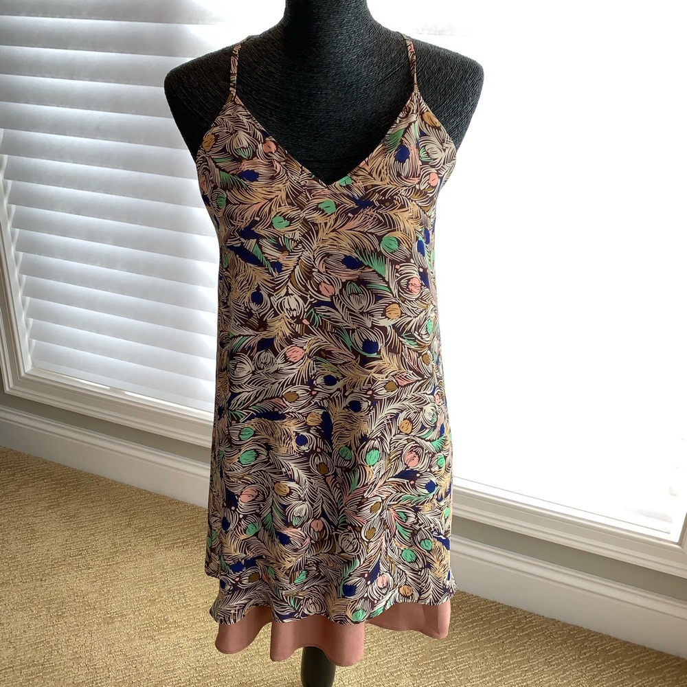 Light Peacock Mini Dress